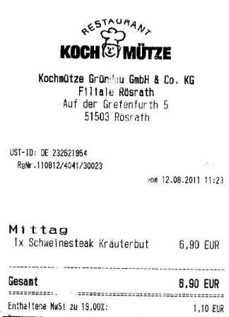 koag Hffner Kochmtze Restaurant